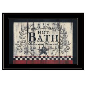 "Hot Bath" By Linda Spivey, Ready to Hang Framed Print, Black Frame