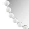 Beaded Round Wall Mirror 36"D