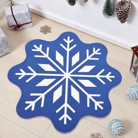 Cashmere Snowflake Floor Mat Carpet Bedroom Bedside Blanket Bathroom Mats (Option: Snowflake 1-180)